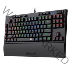 리드래곤 BROADSWORD 텐키리스 게이밍 키보드 적축, K588RGB, 블랙