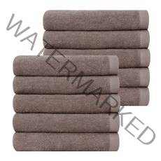 코튼클라우드 호텔 수건 120g 면사, 브라운, 10개