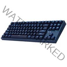 COX 게이트론 LED 게이밍 기계식 키보드 갈축, 네이비, CK87