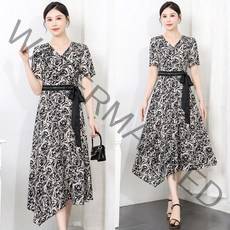 H라인미디스커트 채자연 C222063 아름답다 아직 부부 사이 스타일리쉬 팬시 경량 허리보정 드롭 4963492703