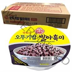 맛있는 오뚜기밥 발아흑미, 210g, 24개