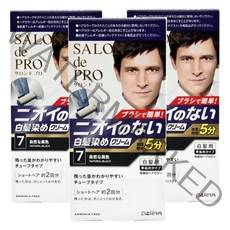 살롱드프로 맨즈스피디무향료헤어컬러 헤어컬러, 3개, 7호 자연흑색