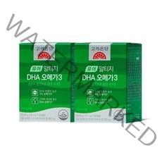 고려은단 퓨어 알티지 DHA 오메가3 60캡슐 식물성캡슐, 2개