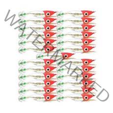 씨케이 크롬고추장 왕눈이에기 완판(25개입) 문어 쭈꾸미 문어채비 루어, 고추장 은비 (25개입)