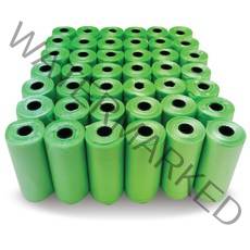 멍냥 배변봉투 리필 20p, 그린, 42개