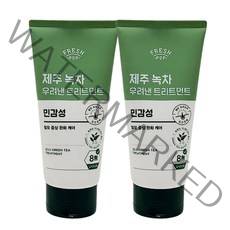 1+1 프레시팝 제주녹차 우려낸 샴푸 트리트먼트 탈모증상완화, 트리트먼트 민감성300ml 2개