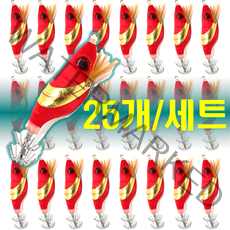 예피싱 25개입 왕눈이 에기 세트 쭈꾸미 갑오징어 문어채비 야광애기, YF09