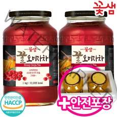 꽃샘 꿀오미자차 1kg x 2개, 1개, (1kg+1kg)