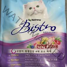 뉴트리나 비스트로 고양이 사료 6kg 300gx20봉 802468EA, 본상품선택
