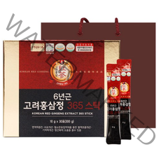 정원삼 6년근 고려홍삼정 365 스틱 30포 + 쇼핑백, 300g, 2세트