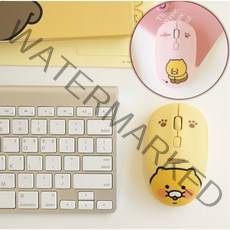 카카오 춘식이 무선 마우스 귀여운 옐로우 핑크 캐릭터마우스 학생 직장인 친구 생일 선물, 열심(핑크)