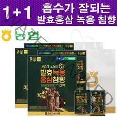 [농협] 고려6년근 발.효.녹.용.홍.삼.침.향.진.액 70ml X 30포 (발효홍삼+녹용+침향) 흡수잘되는 효소 발효홍삼, 30포+30포 (총2세트 총60포)