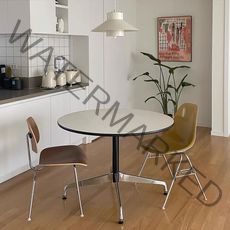 허먼밀러테이블 임스테이블 미드센추리식탁 다이닝테이블 원형 라운드 커피 데스크 카페 eames 비트라, 지름 90cm