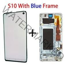 삼성 갤럭시 s10 LCD 디스플레이 G973 터치 스크린 어셈블리 프레임 교체 부품에 오리지널 패널 S10 정면, NO Frame