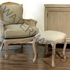 [꼬떼따블] 플로라 스툴 화장대의자 LJC10, 네츄럴우드