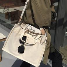 니즈백 텀블러 포켓 캔버스 에코백 숄더백