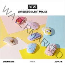 BT21 마우스 베이비 무소음 저소음 무선, 슈키, BT21 베이비 저소음 무선 마우스