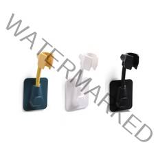 Threeofus 무타공 접착식 심플 샤워기 홀더 랜덤발송, 랜덤, 3개