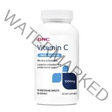 GNC 비타민 C 타임드 릴리스 1000mg 베지테리안 캐플렛, 90개입, 1개