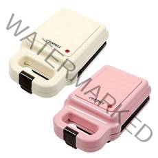 쁘띠엉클 와플 샌드위치 토스트 윤스테이 사각 크로플 제조기 베이지/핑크 2가지색 아이들 간식 주방 인테리어, 베이지