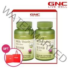 [GNC] 밀크씨슬 위드 아연 2개 세트, 단품, 단품