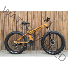 26인치 풀샥 4.0 MTB 철티비 접이식 자전거 광폭타이어, 27단, 화이트+레드