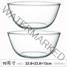 분지 가정용 주방 세척 야채 투명 유리 그릇 케이크 혼합 대형 혼합 야채 내열성 요리-46351, 옵션10