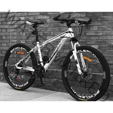 shike 26인치 24인치 산악자전거 21속 24속 27속 성인남녀공용, 24인치21속, 화이트(일반판)