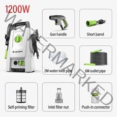 고압세척기 400W 고압 클리너 와셔 가든 세척 도구 높은 세차 용 워터 건 정원 급수 건, 02 200W