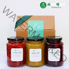 와이비팩토리 100% 수제청 선물세트 / 명절용 선물용 설선물세트 추석선물세트, 550g 2병(레몬/딸기)