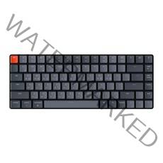 키크론 K3V2 WHITE LED 블루투스 무선 기계식 키보드 적축, 텐키리스, 라이트 그레이
