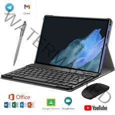 태블릿 PC pc 10 인치 m50 android 12gb ram + 512gb rom 펜 패드 android 11.0 통화 10 코어 듀얼 sim, 8GB 128GB, 골드 슈트