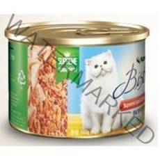 비스트로 고양이용 흰살참치와 닭안심 캔, 160g, 15개입