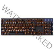 앱코 HACKER 단일 LED 축교환 게이밍 기계식 키보드 청축, K590, 블랙