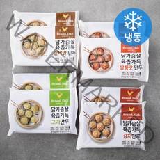 브랜드닭 닭가슴살 만두 4종 x 2팩 세트 (냉동), 1세트