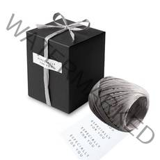 인디케이 모던 블랙 선물상자 2호 20p + 라피아 1p + 라벨 20p, 혼합 색상, 1세트