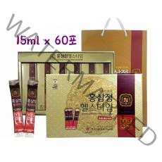 국산 고려홍삼 홍삼정 헬스타임 15ml x 60포 쇼핑백 증정, 1Box