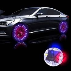 세프티 태양광충전 타이어 LED 밸브캡, 4개