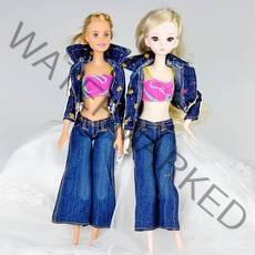 인형옷 드레스 캐주얼, I_08.청자켓세트