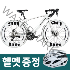 2022 서전트 인코너 R90D 로드 자전거 알루미늄 18단 기계식디스크브레이크 방문조립 사은품, 화이트블랙, 500mm