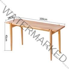 나무 벤치의자 너도밤나무 원목 식탁 긴의자, 5-옐로우 100cm