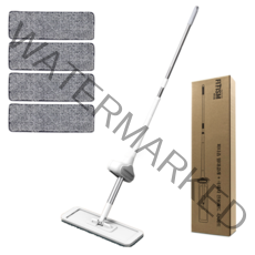 피티즘 밀대걸레 + 극세사 전용패드 4p 세트, 1세트
