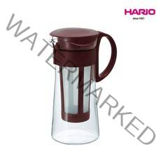 하리오 커피메이커(핸드드립) 저온숙성 내열유리 잡기쉬운 슬림스타일 종이필터가 필요없는 핸드드립, 브라운MCPN-7CBR(600ML)
