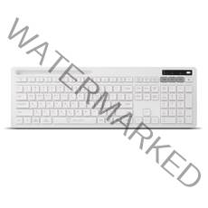 아이리버 항균 2.4GHz+블루투스 저소음 무선 키보드, 화이트, MEDIC-BK1, 스마트폰거치형