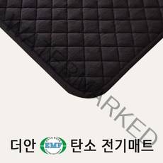 대호플러스 더안 emf 탄소매트 카본매트 캠핑 침대 전기요 전기매트 싱글 더블 퀸, emf 탄소 극세사 블랙 70x180