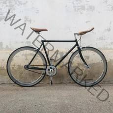 로드자전거 드롭바 투어링 가성비 Fixie Bike 700C 고정 기어 자전거 트랙 단일 속도 레트로 도로 빈티지 프레임 48cm 52cm 사이클 사이클링 액세서리, 블랙 1, 52 센티미터 175 센티미터 -180 센티미터, 1 개 속도