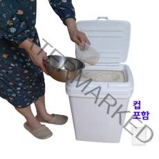 컵포함 대용량 20kg 30kg 진공쌀통 뒤주 쌀보관통 독항아리, 20kg 컵포함