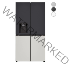 [색상선택형] LG전자 오브제 얼음정수기냉장고 원매직 메탈 방문설치, 블랙 블랙 그레이 그레이