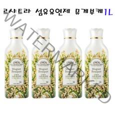 드림마켓 애경 르샤트라 섬유유연제용기1L 뮤게부케, 4개
