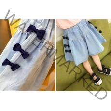 더블럽아이 [리본3단팬츠] 3+1 3장이상 구매시 사은품증정 어린이날선물 아동복 여아바지 아동여름바지 여아반바지 여아치마바지 여아팬츠 치마바지 여아스커트 여아치마 유아팬츠 유아복